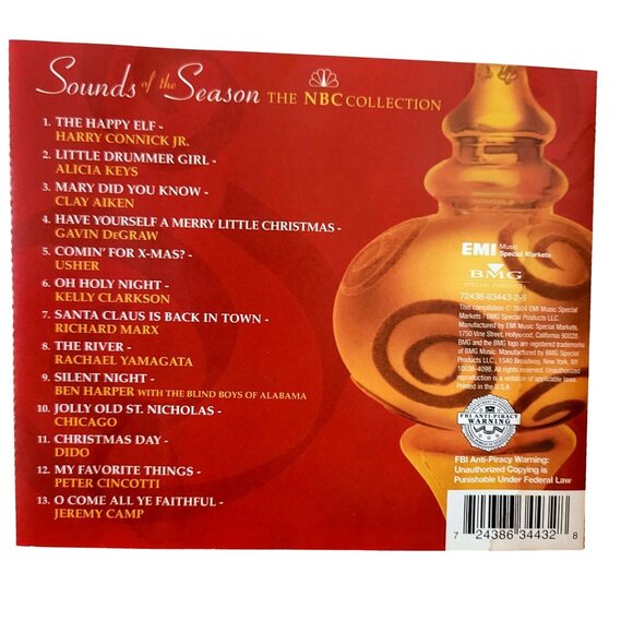 Sounds Of The Season CD The NBC Collection of Christmas Music 37278cd - Picture 2 of 2